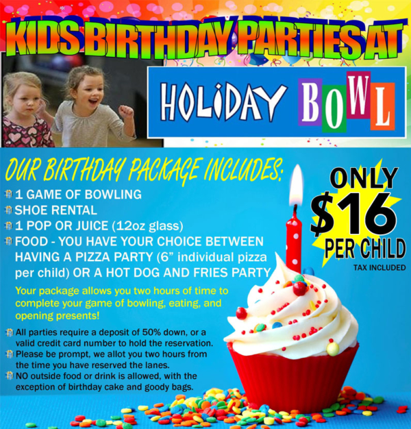 Bowling Parties Holiday Bowl